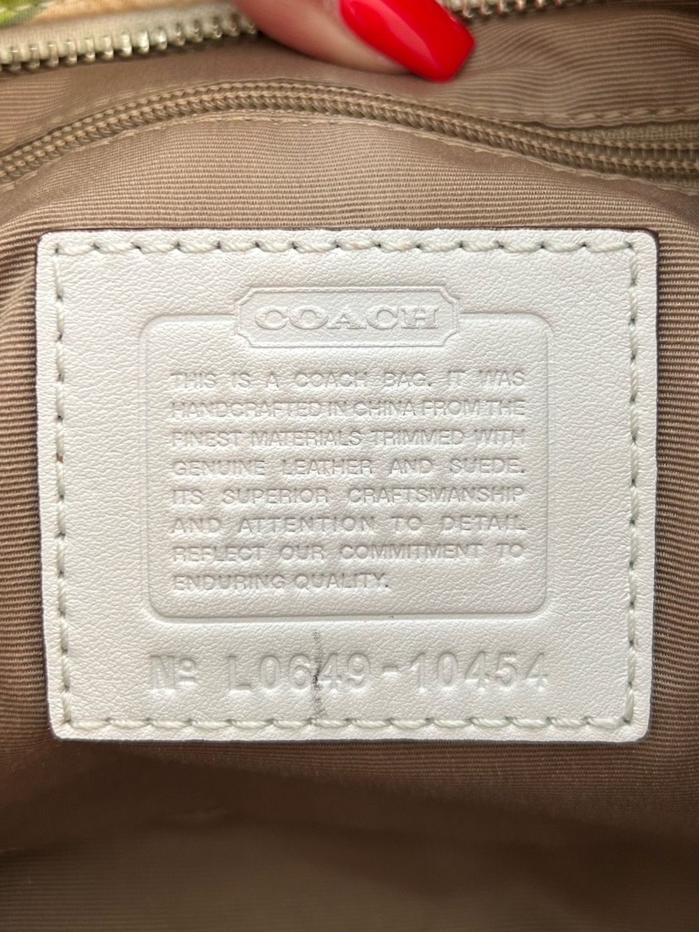 Coach Hamptons Patchwork Purse and Wallet in Multicolor - Picture 10 of 16